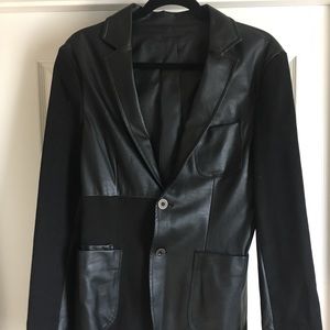 Zara Faux Leather Blazer